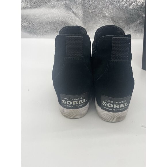 Sorrel Women's Out N About Slip-On Wedge Black Sz 9 Shoes Casual Leather Outdoor - Picture 4 of 5